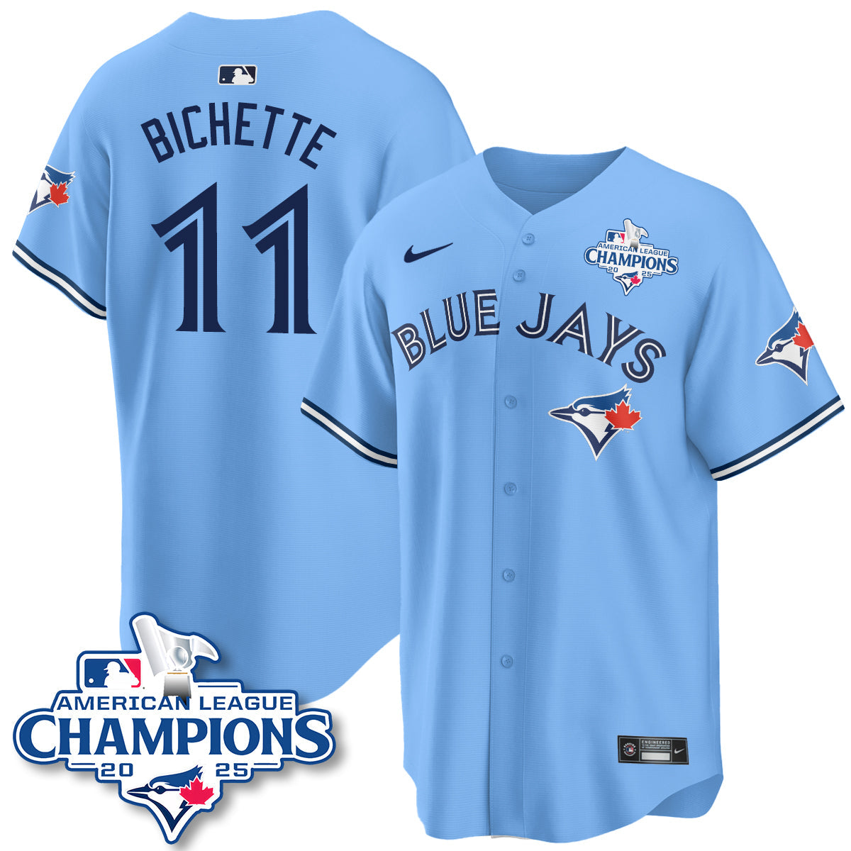 TOR 2025 American League Champions Jersey - All Stitched