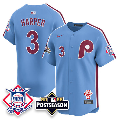 Philadelphia Phillies 2025 Postseason Jersey - All Stitched