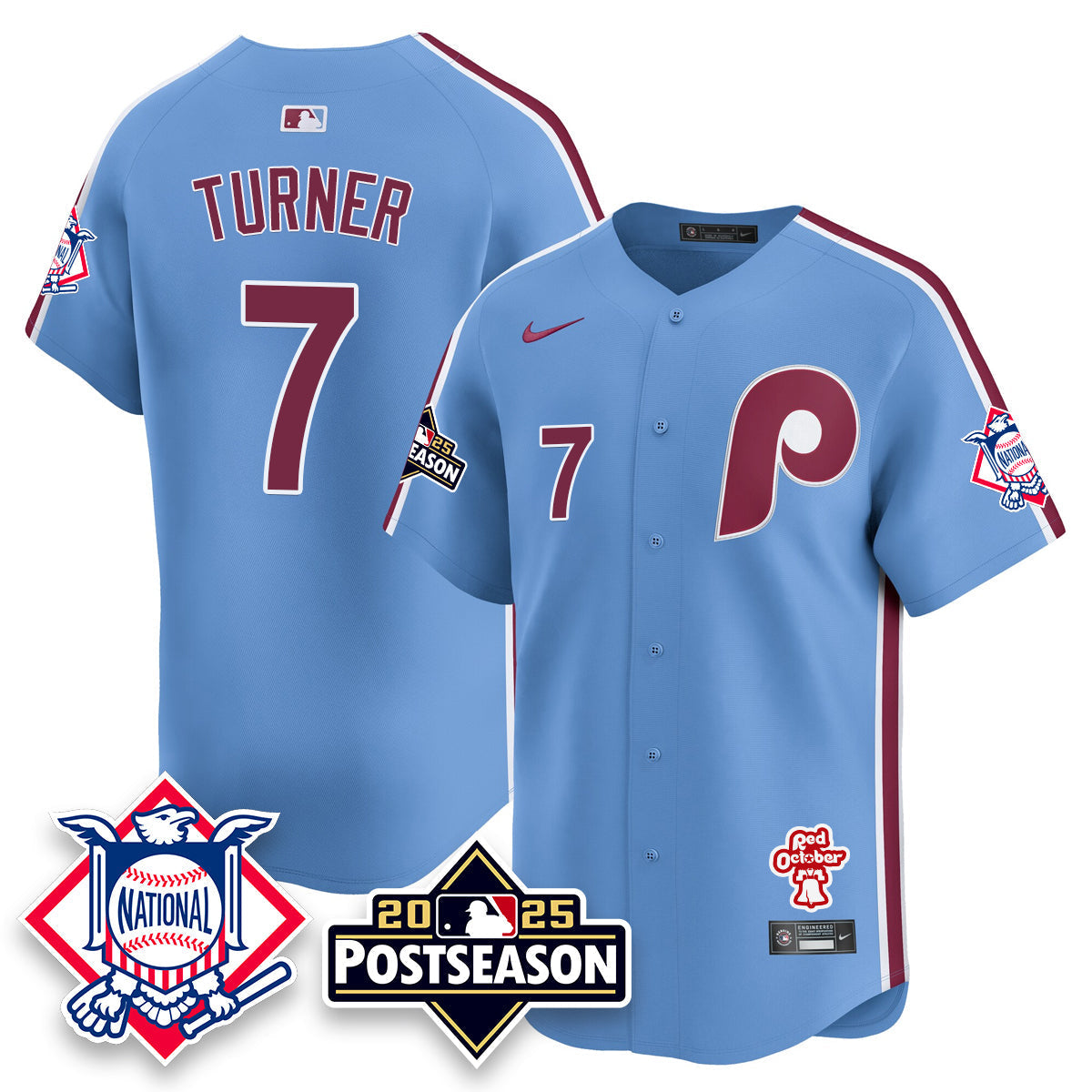 Philadelphia Phillies 2025 Postseason Jersey - All Stitched