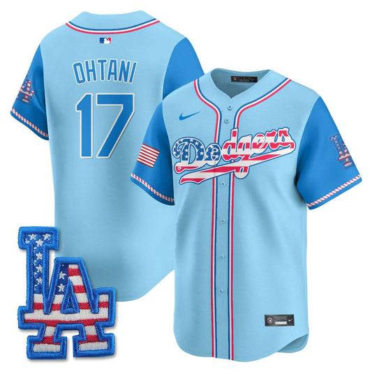 Los Angeles Dodgers 2025 Fourth of July Jersey - All Stitched