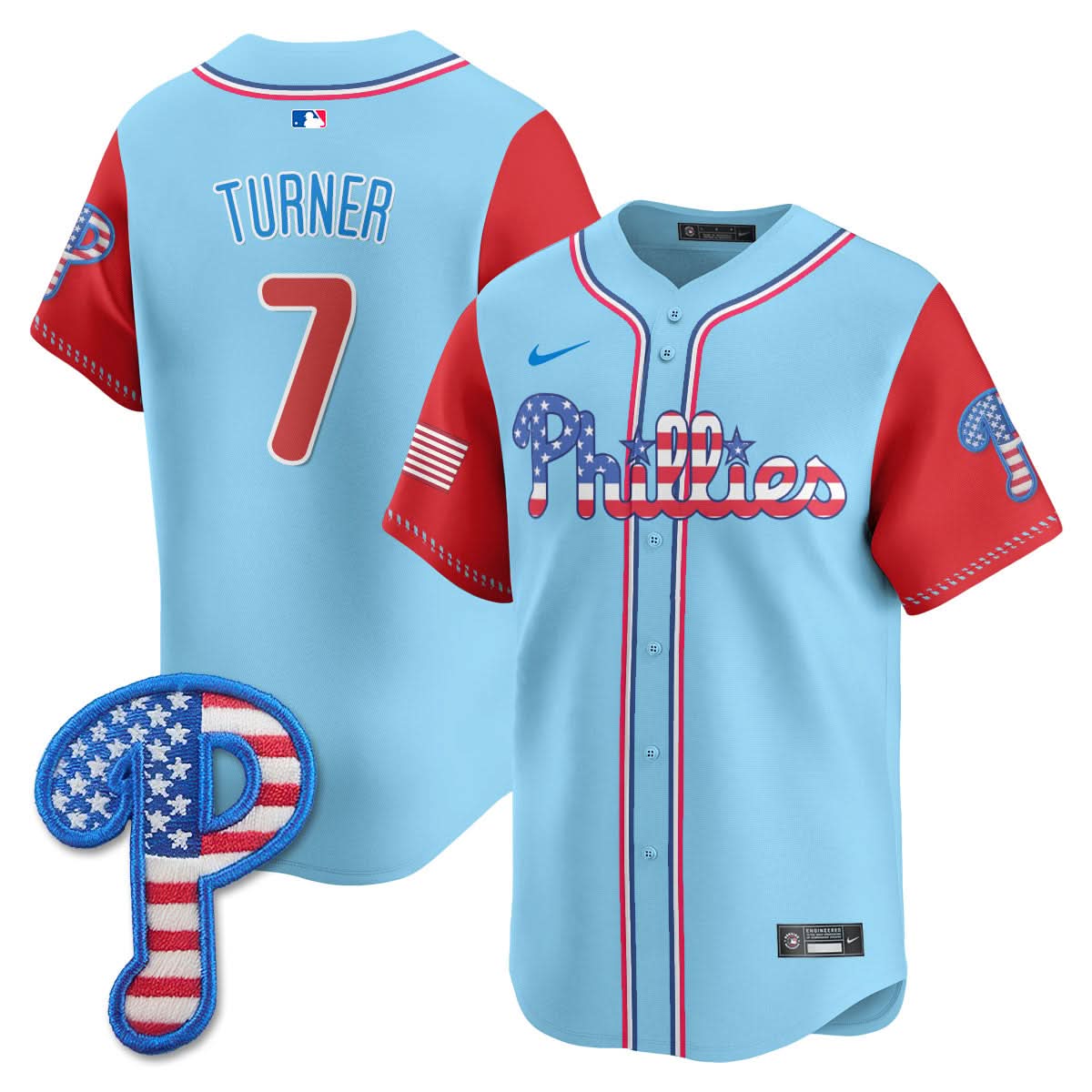 Philadelphia Phillies 2025 Fourth of July Jersey - All Stitched