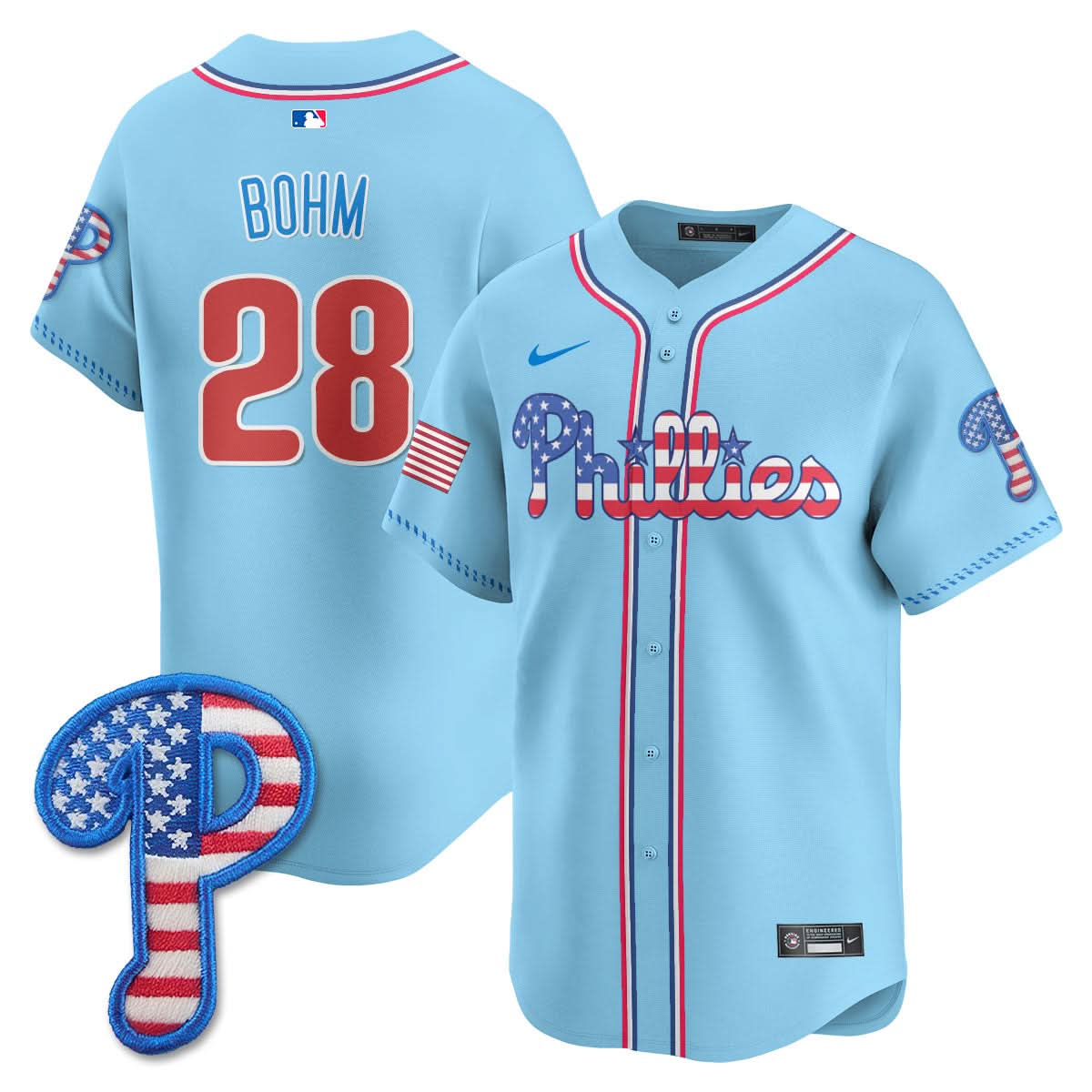 Philadelphia Phillies 2025 Fourth of July Jersey - All Stitched