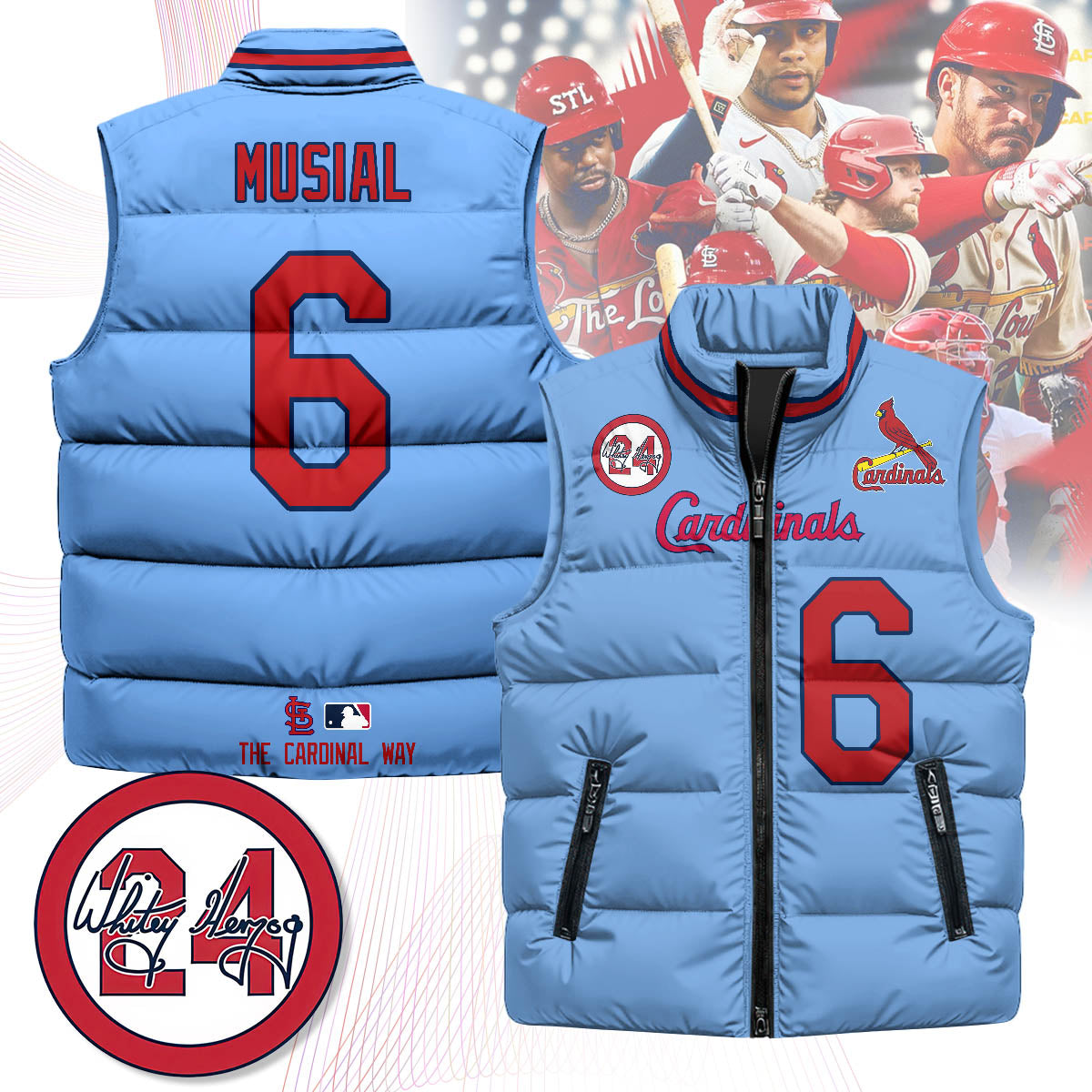 St. Louis Cardinals Unisex Puffer Vest