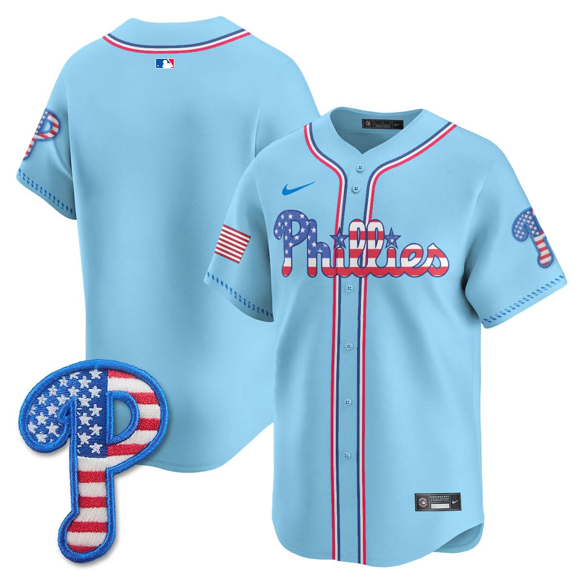 Philadelphia Phillies 2025 Fourth of July Jersey - All Stitched