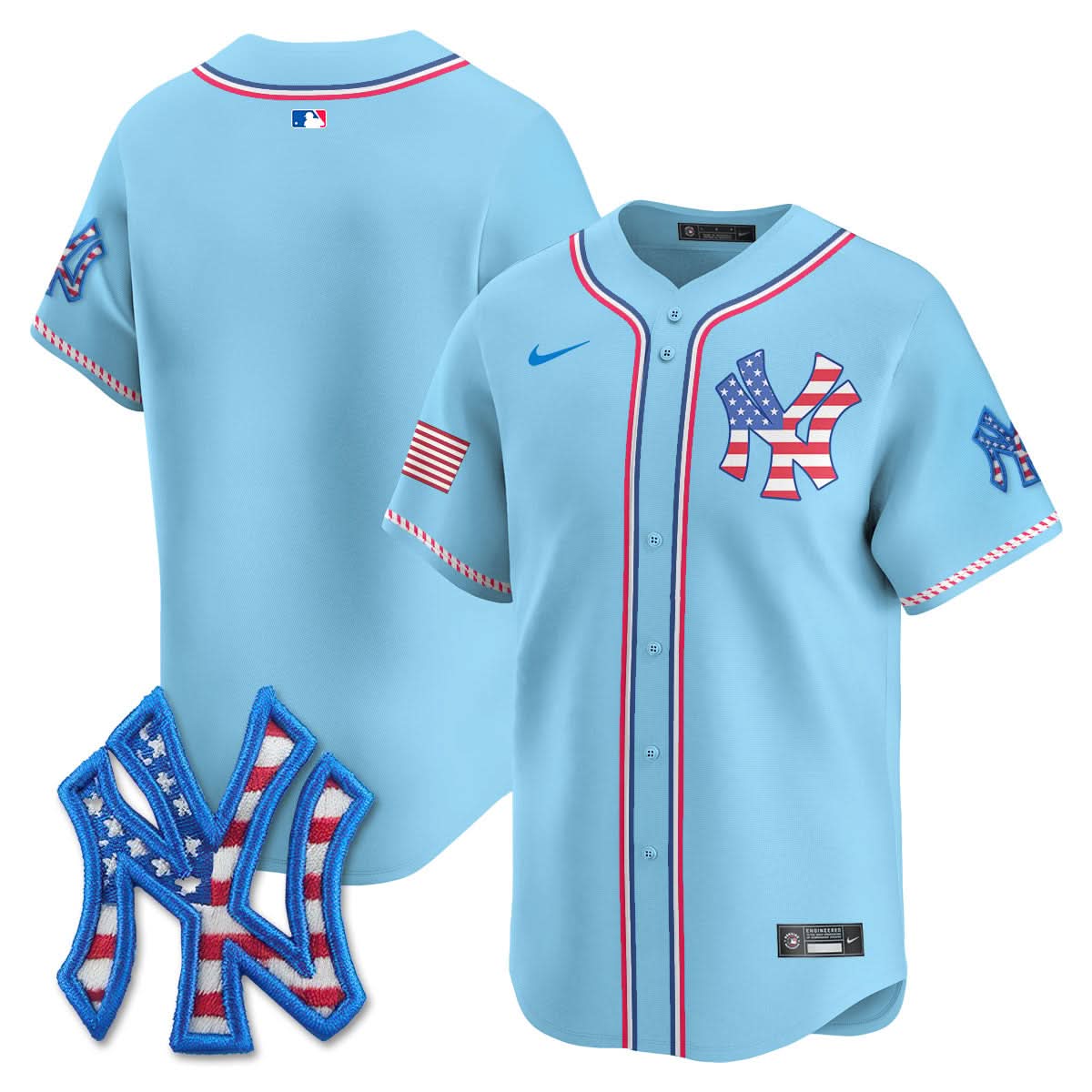 New York Yankees 2025 Fourth of July Jersey - All Stitched