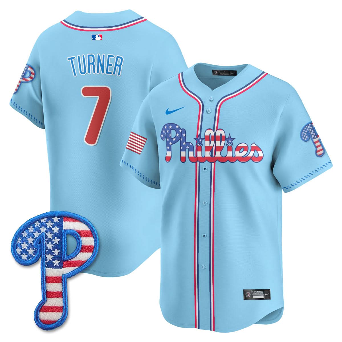 Philadelphia Phillies 2025 Fourth of July Jersey - All Stitched
