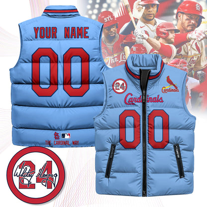 Personalized St. Louis Cardinals Unisex Puffer Vest