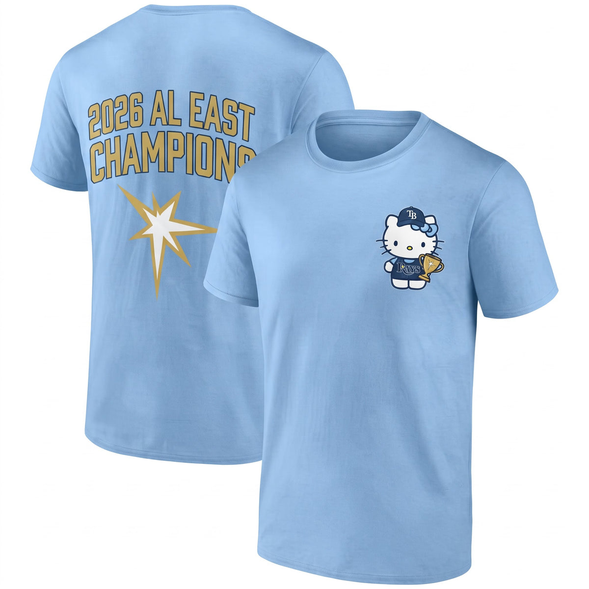 TB x Meow KT AL East Division Champions Two Sides T-Shirt - Printed V3