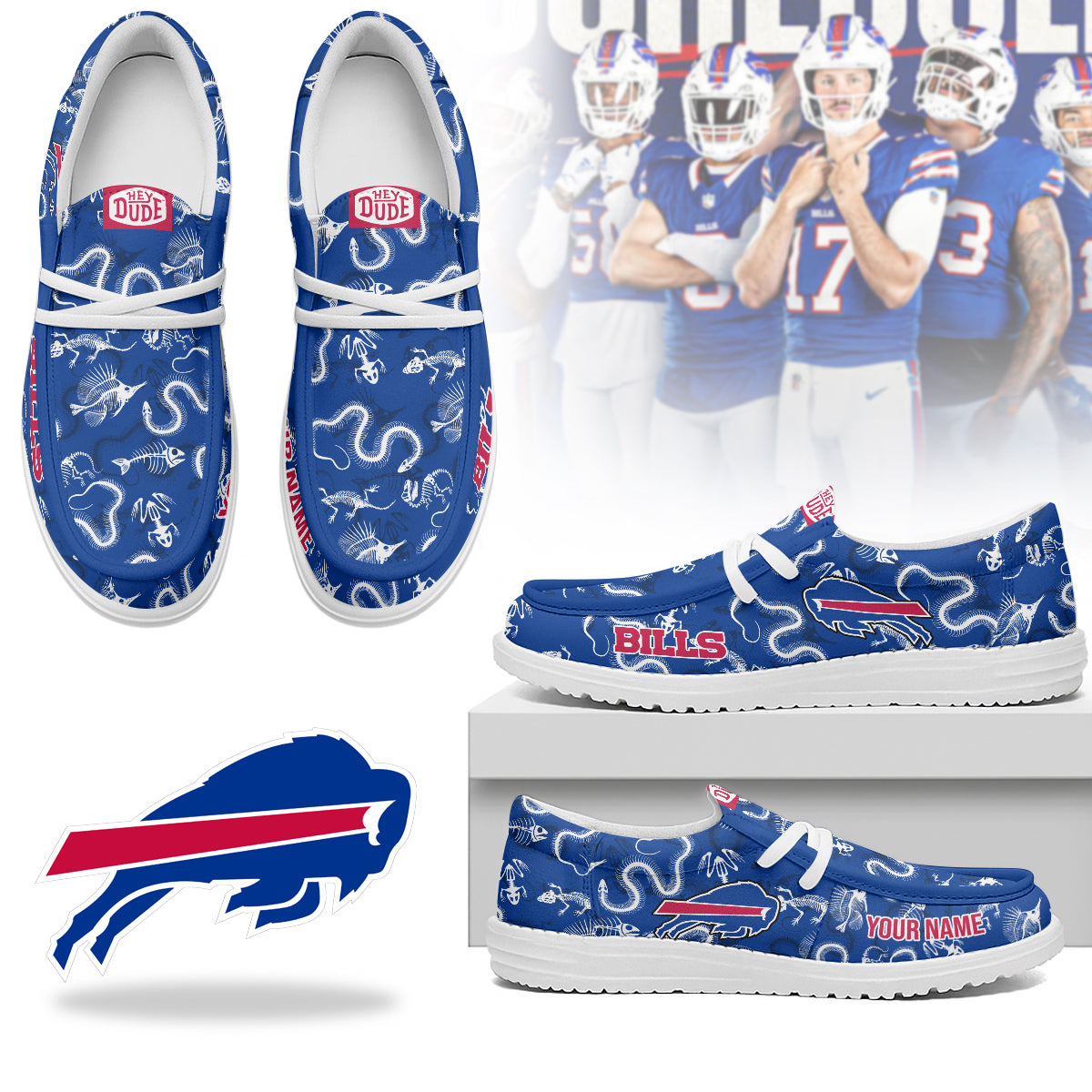 Buffalo Bills Halloween Hey Dude Shoes