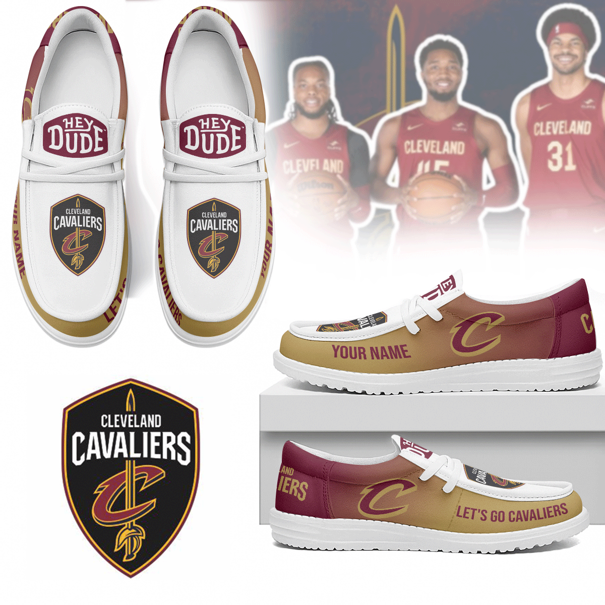 Cleveland Cavaliers | Premium Loafer Shoes
