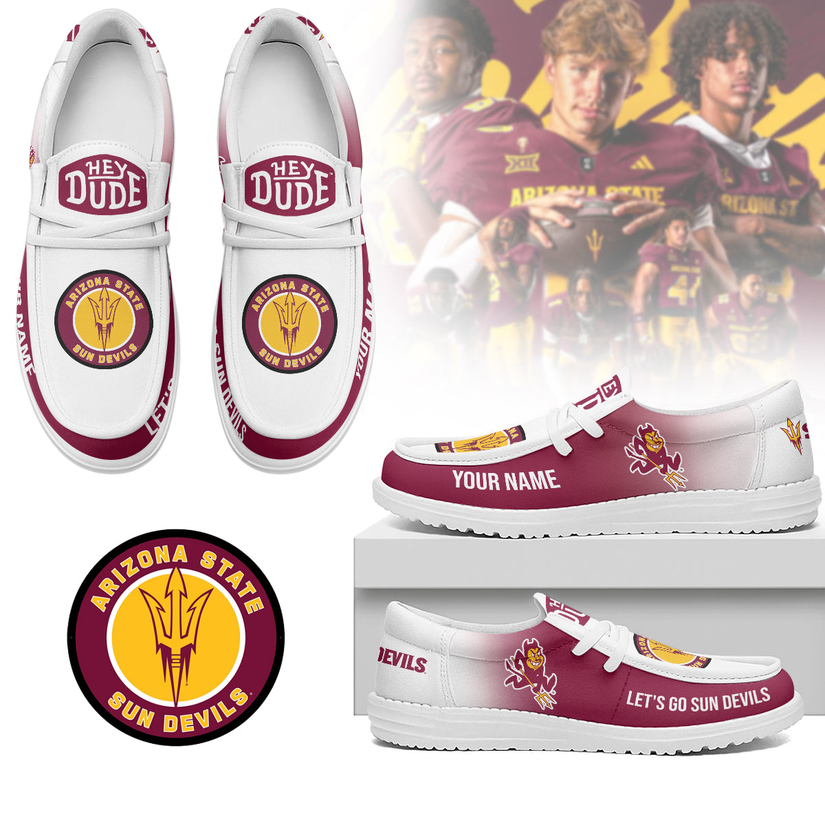 Arizona State Sun Devils | Premium Loafer Shoes