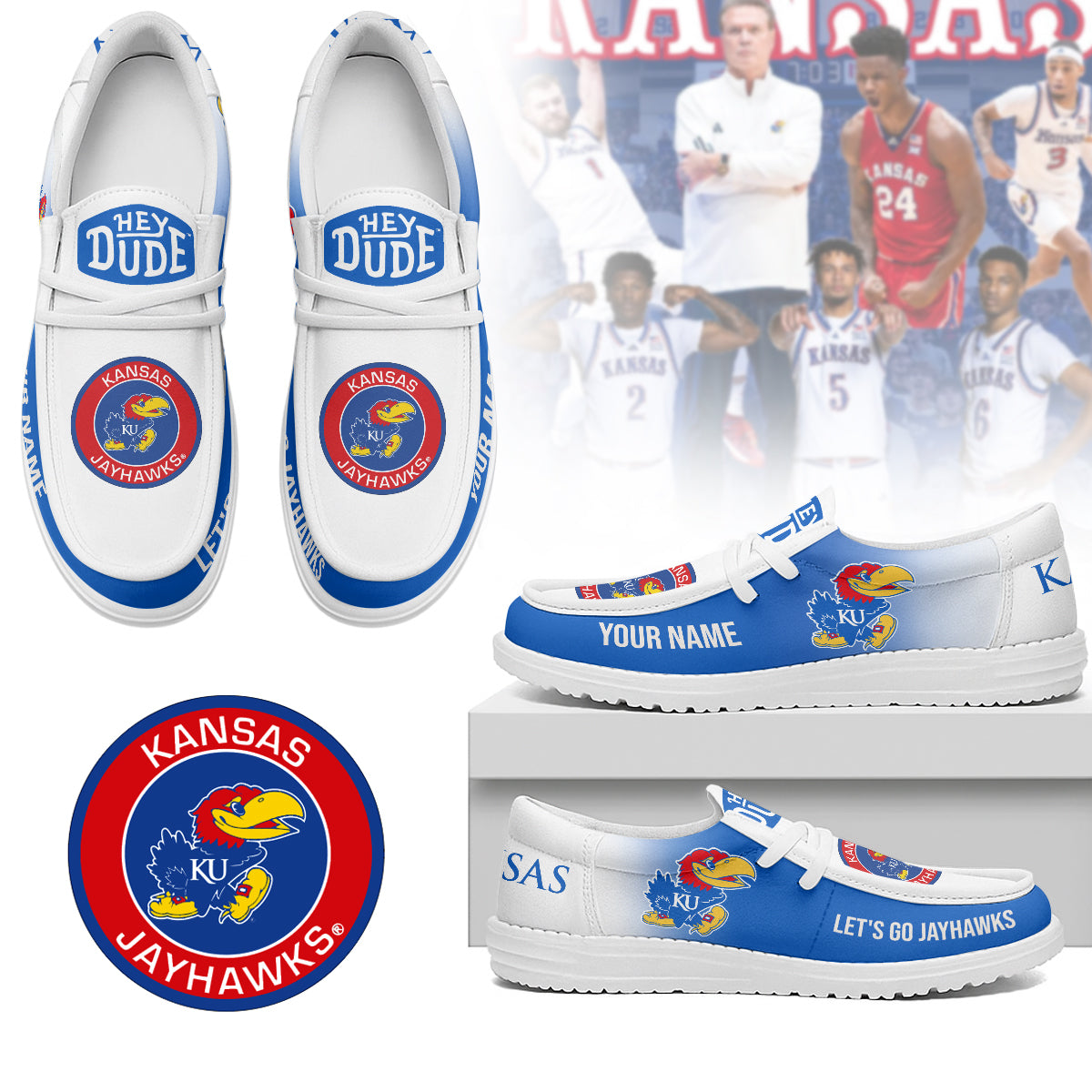 Kansas Jayhawks | Premium Loafer Shoes