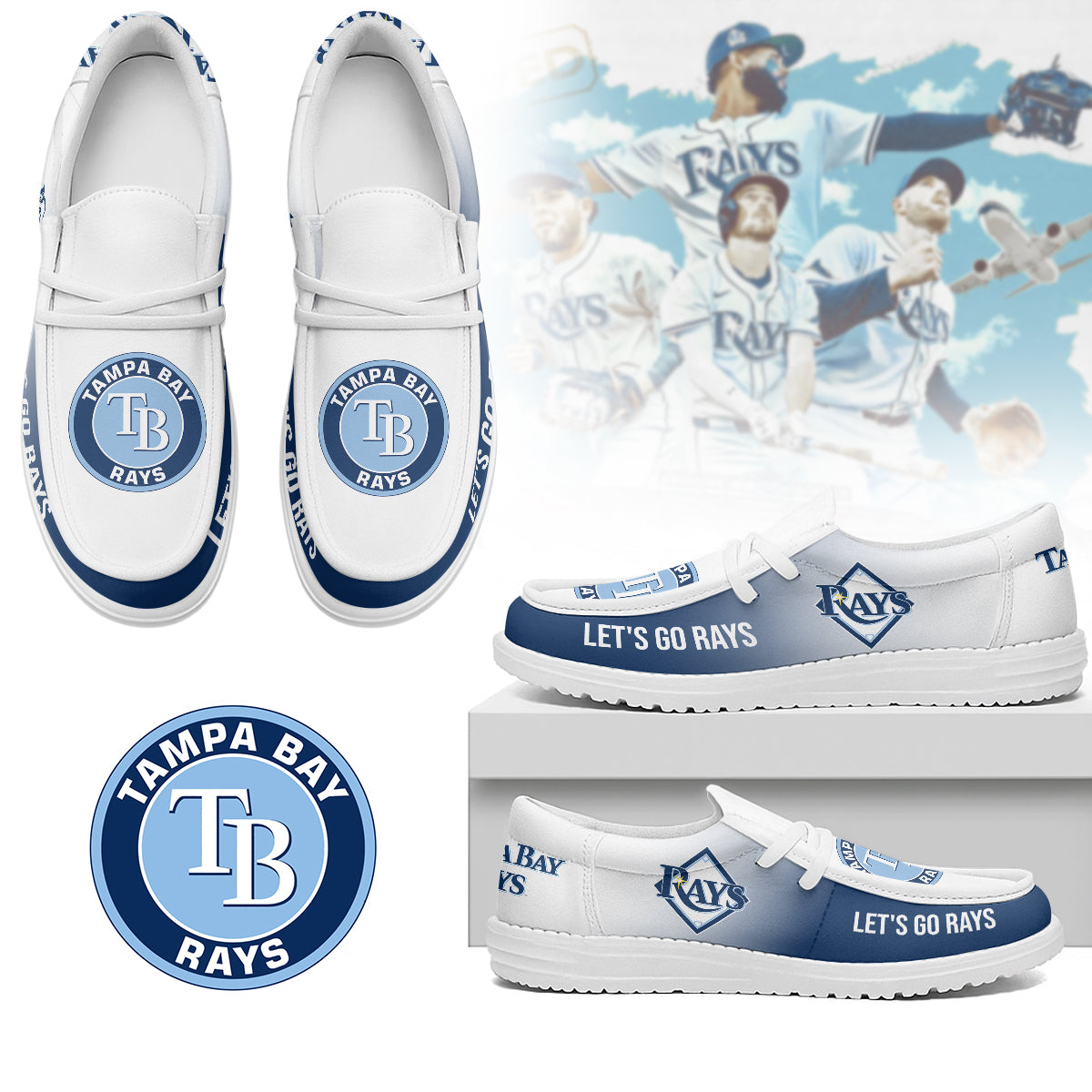 Tampa Bay Rays | Premium Loafer Shoes