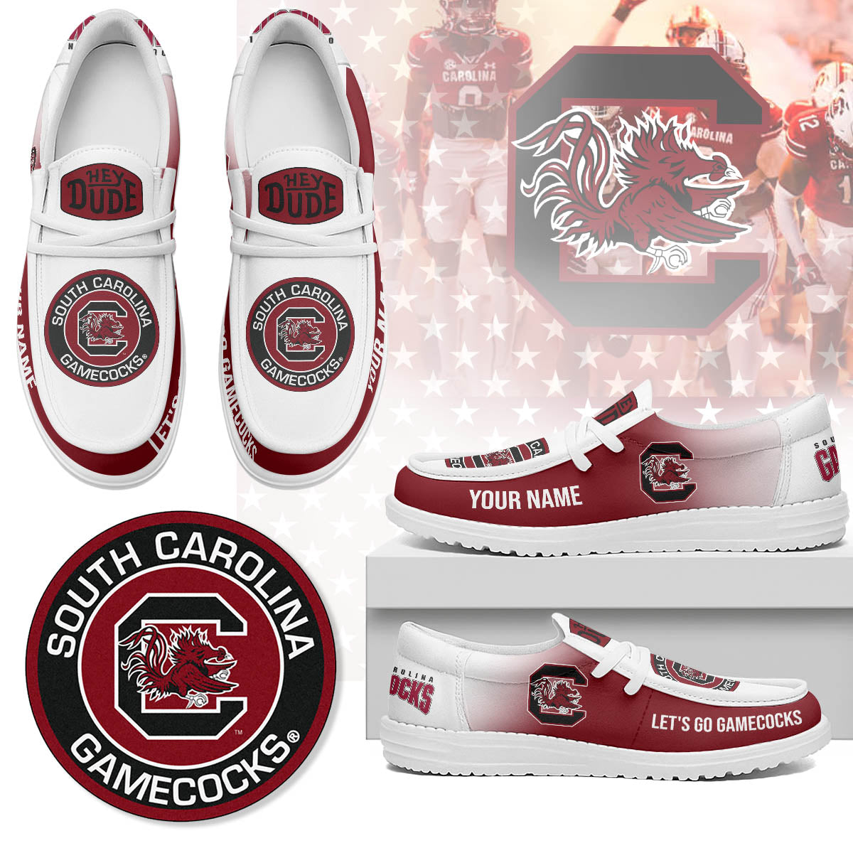 South Carolina Gamecocks | Premium Loafer Shoes