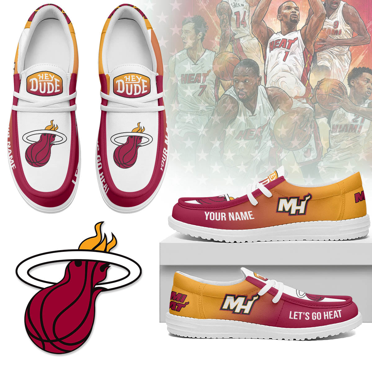Miami Heat | Premium Loafer Shoes