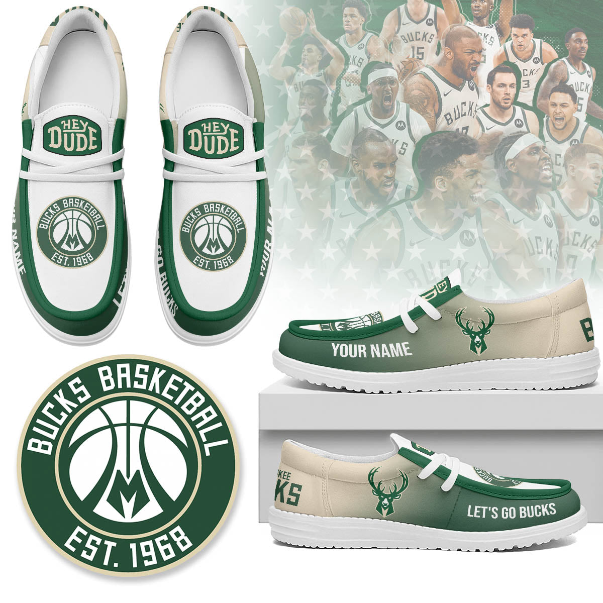 Milwaukee Bucks | Premium Loafer Shoes