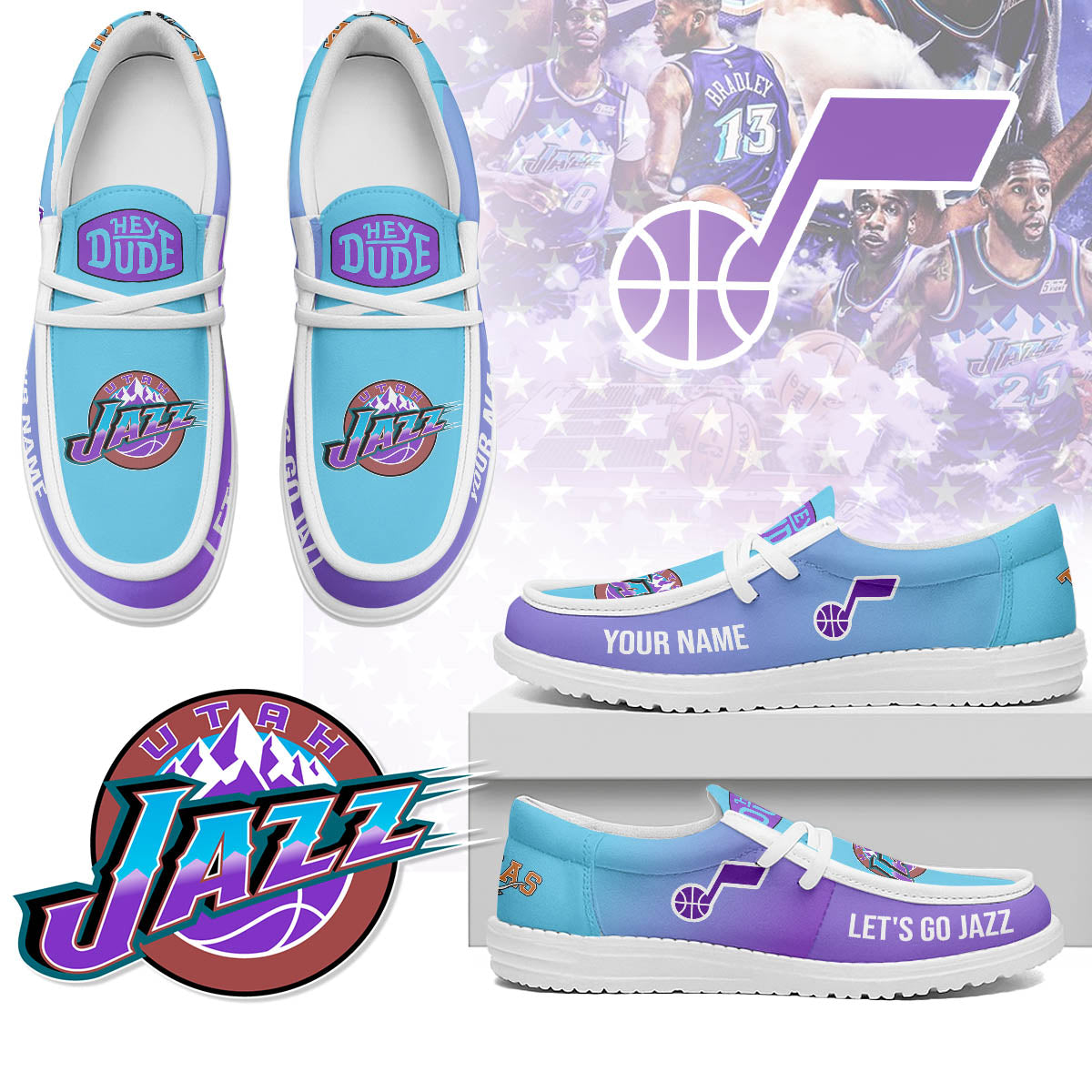 Utah Jazz | Premium Loafer Shoes