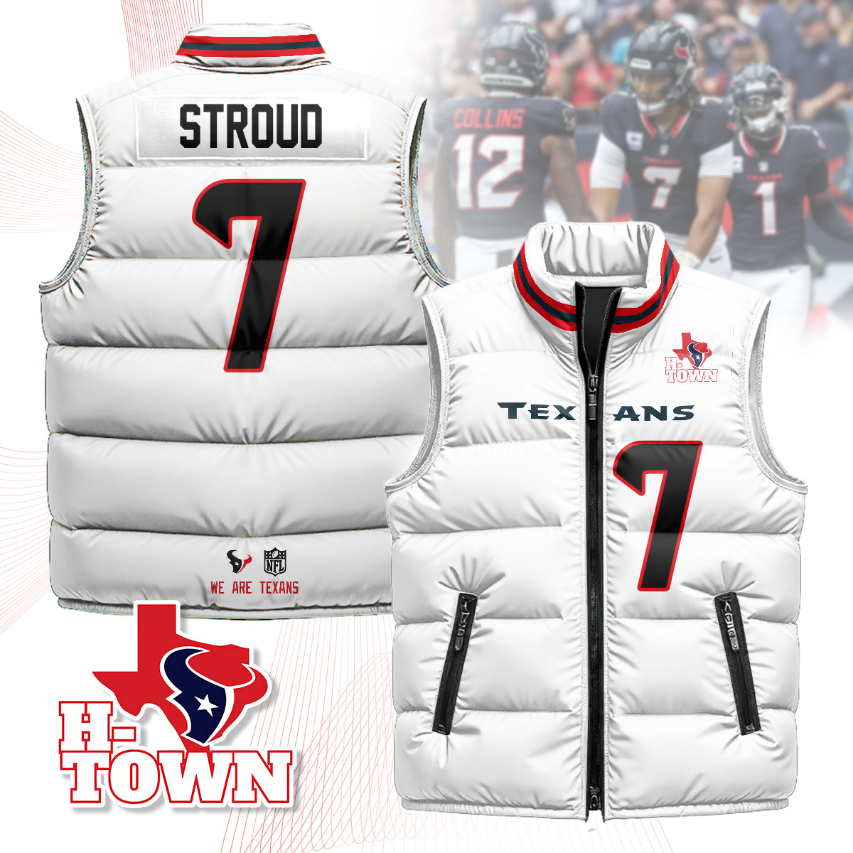 Houston Texans Unisex Puffer Vest
