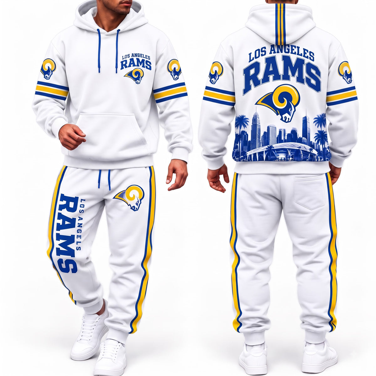 LAR Streetwear Hoodie Pants Set - Printed V1