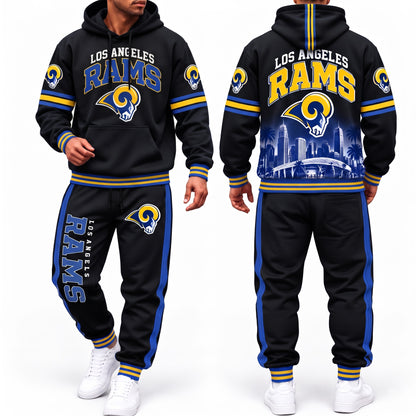 LAR Streetwear Hoodie Pants Set - Printed V1
