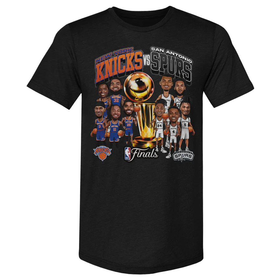 SAS Basketball  Finals 2026 Spurs Vs. Knicks Printed T-Shirt
