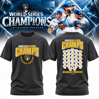 MIL World Series Champions Two Sides T-Shirt - Printed V18