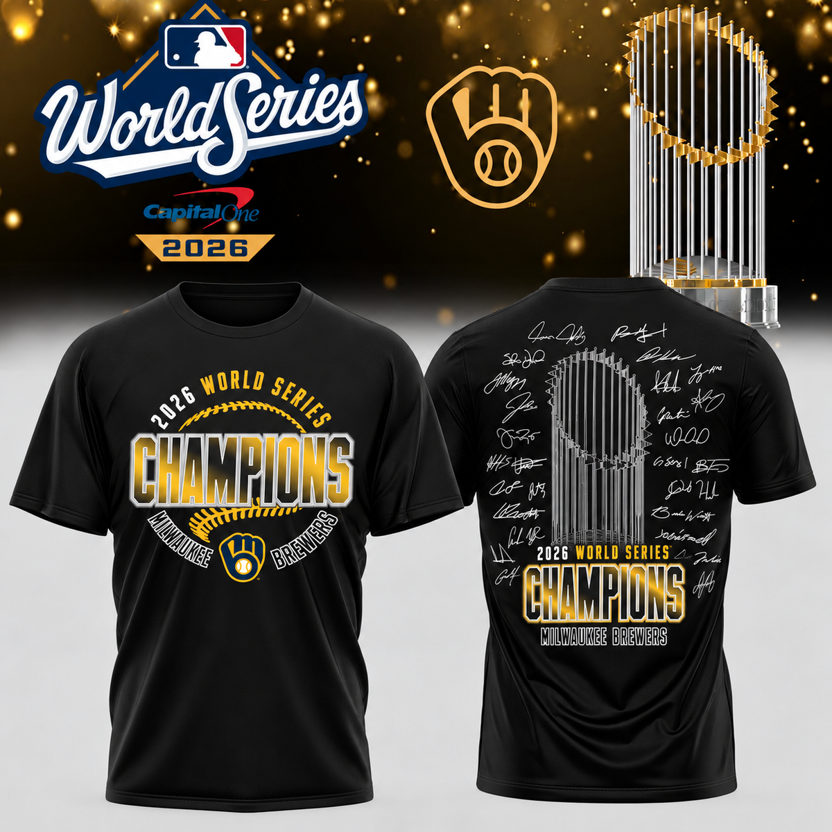 MIL World Series Champions Two Sides T-Shirt - Printed V33