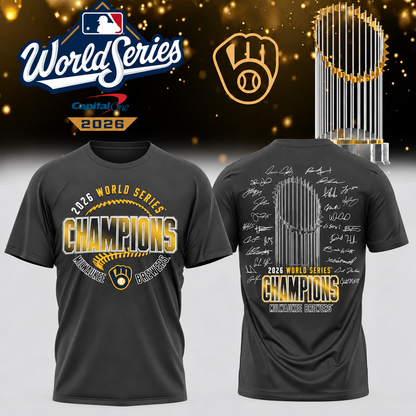 MIL World Series Champions Two Sides T-Shirt - Printed V33