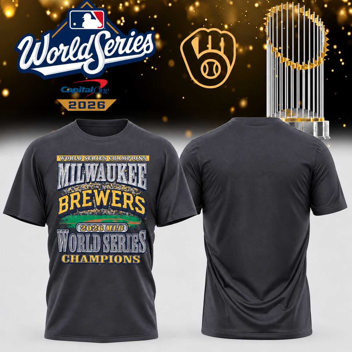 MIL World Series Champions One Side T-Shirt - Printed V35