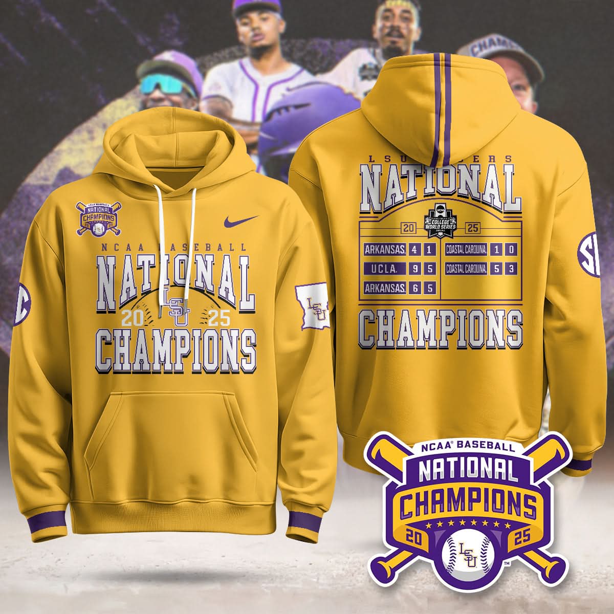LSU Tigers 2025 World Series Limited Hoodie - Printed