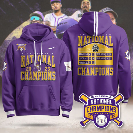 LSU Tigers 2025 World Series Limited Hoodie - Printed