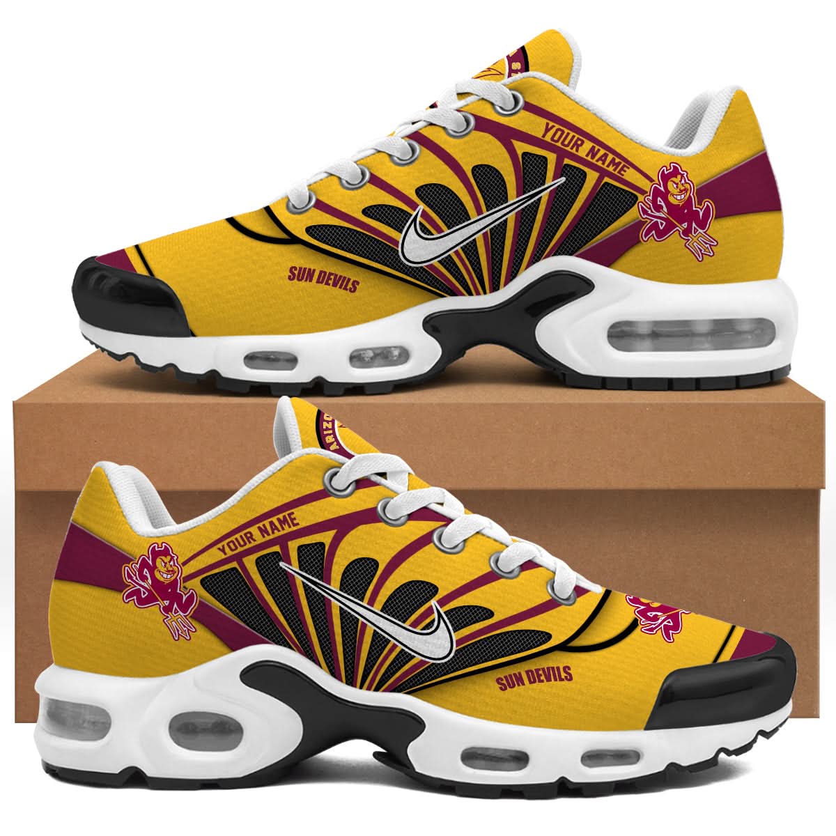 Arizona State Sun Devils NCAA Air Max Plus Shoes - Limited