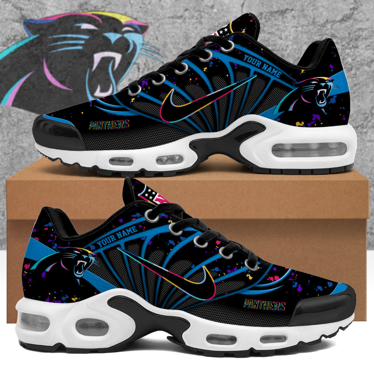 Carolina Panthers 2025 Crucial Catch Air Max Shoes