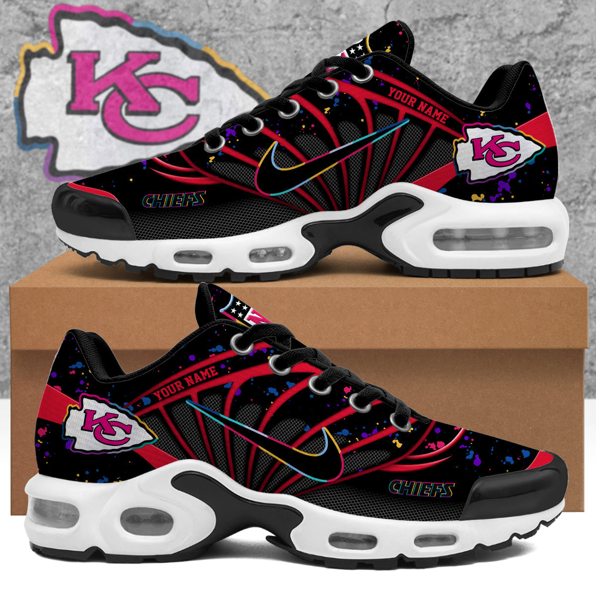 Kansas City Chiefs 2025 Crucial Catch Air Max Shoes