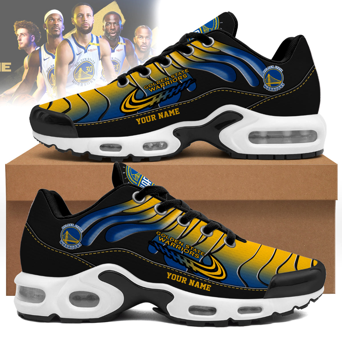 Golden State Warriors Personalized Air Max Shoes