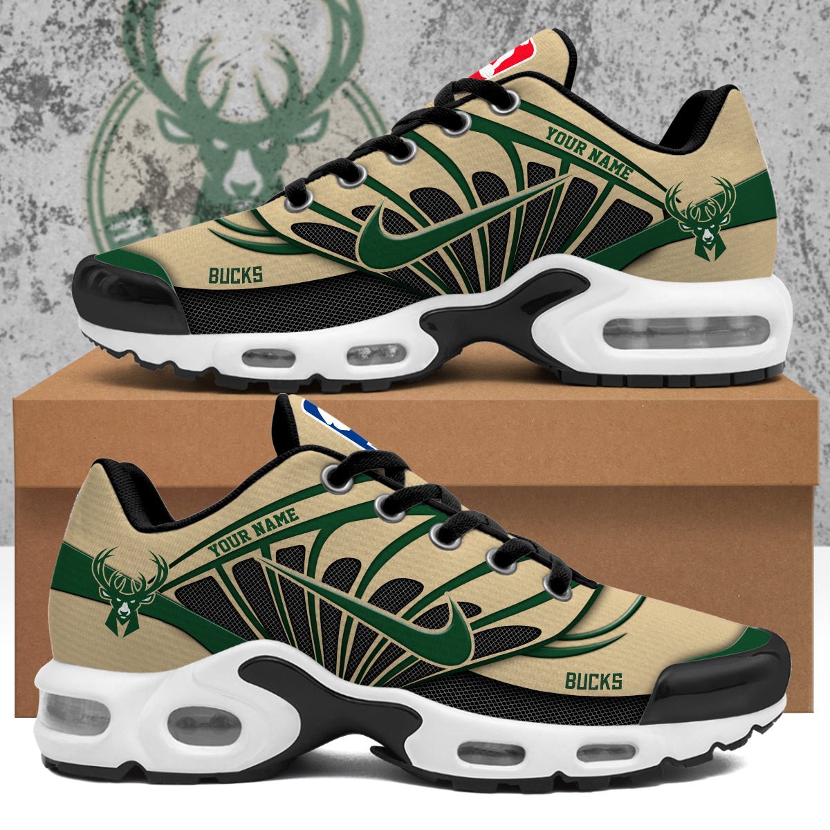 Milwaukee Bucks Customized Premium Shoes