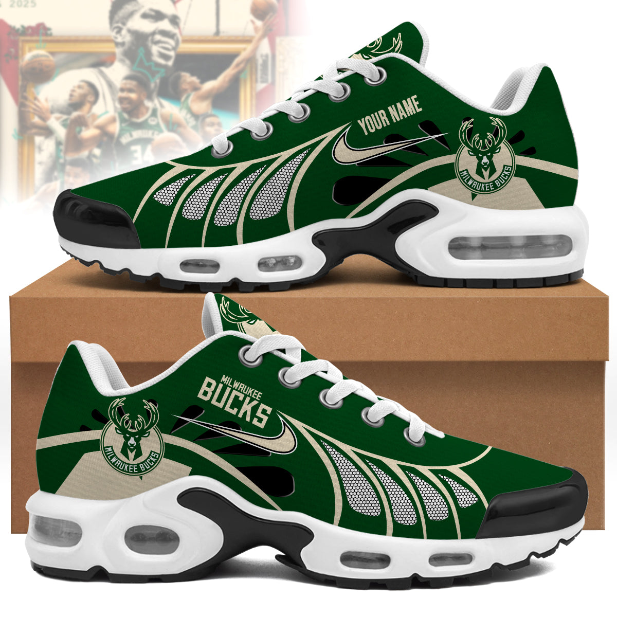Milwaukee Bucks | Personalized Air Max Shoes Limited Edition