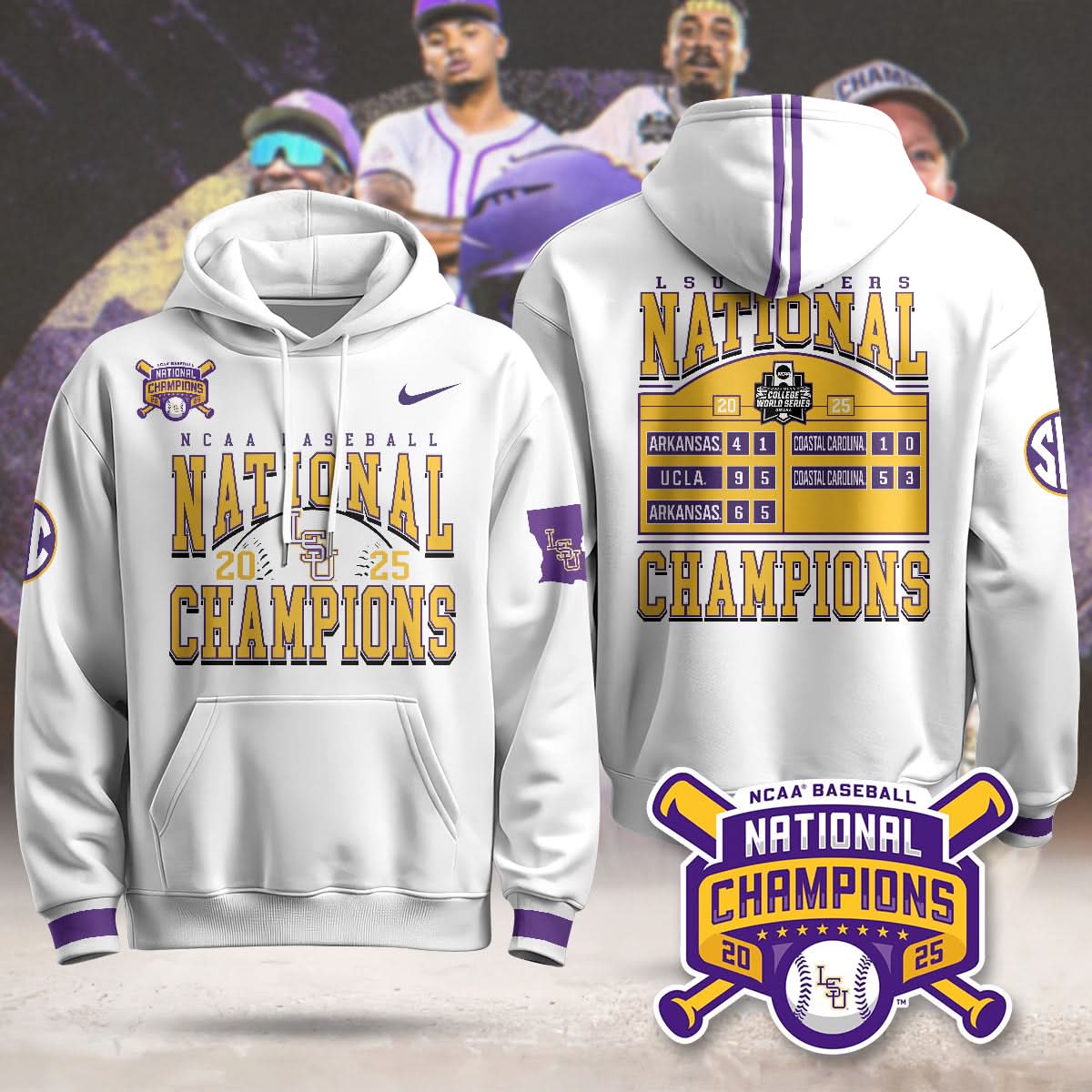 LSU Tigers 2025 World Series Limited Hoodie - Printed