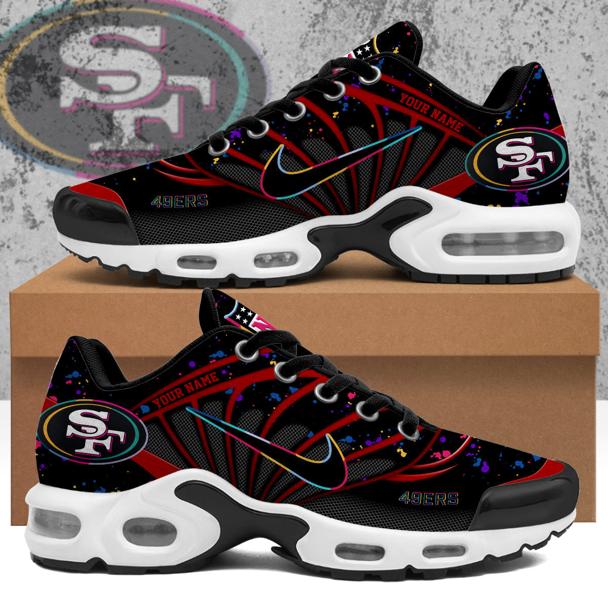 San Francisco 49ers 2025 Crucial Catch Air Max Shoes