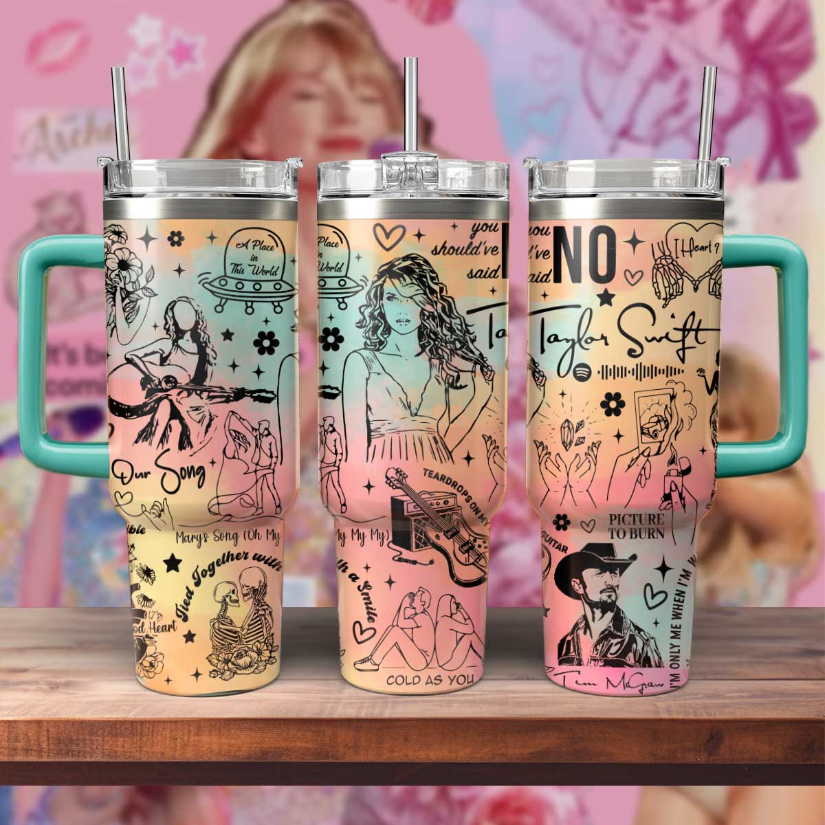 Taylor Swift (album) - 40oz Swiftie Tumbler TLA69 – 22.11.2020