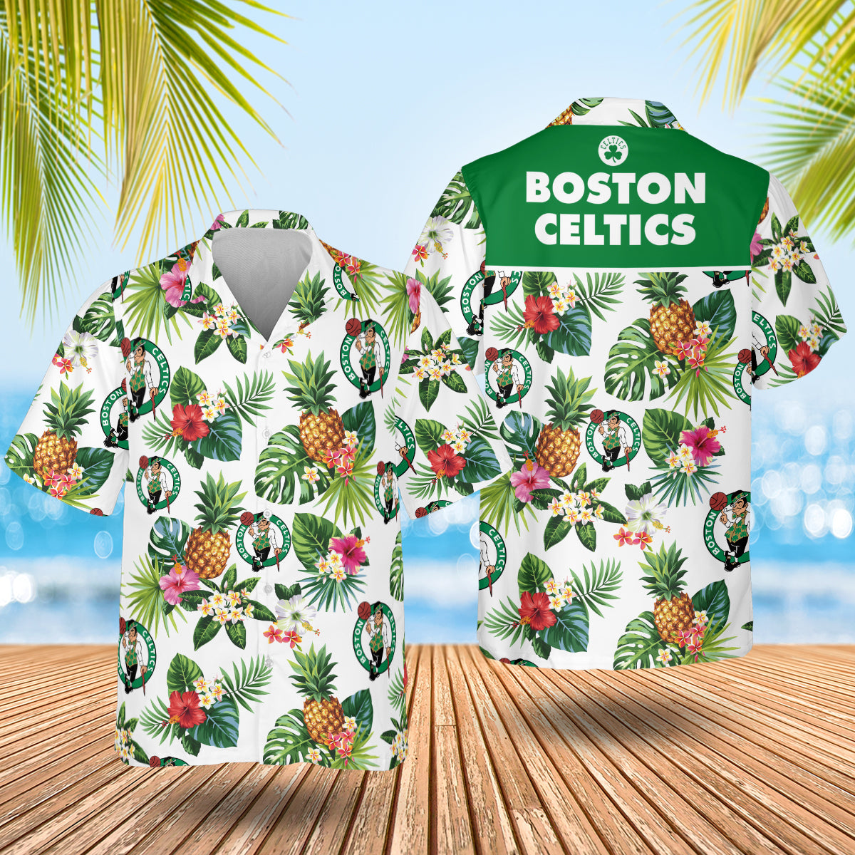 Boston Celtics Hawaiian Shirt- 406TTHNHS076