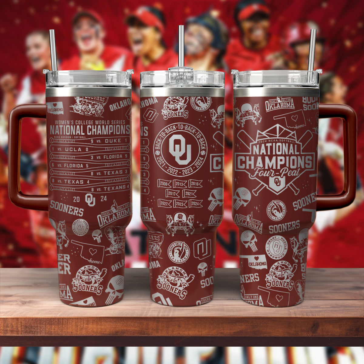 Sooners 2024 National Champions 40oz Tumbler - Gift For Fans 406VTHNTB030