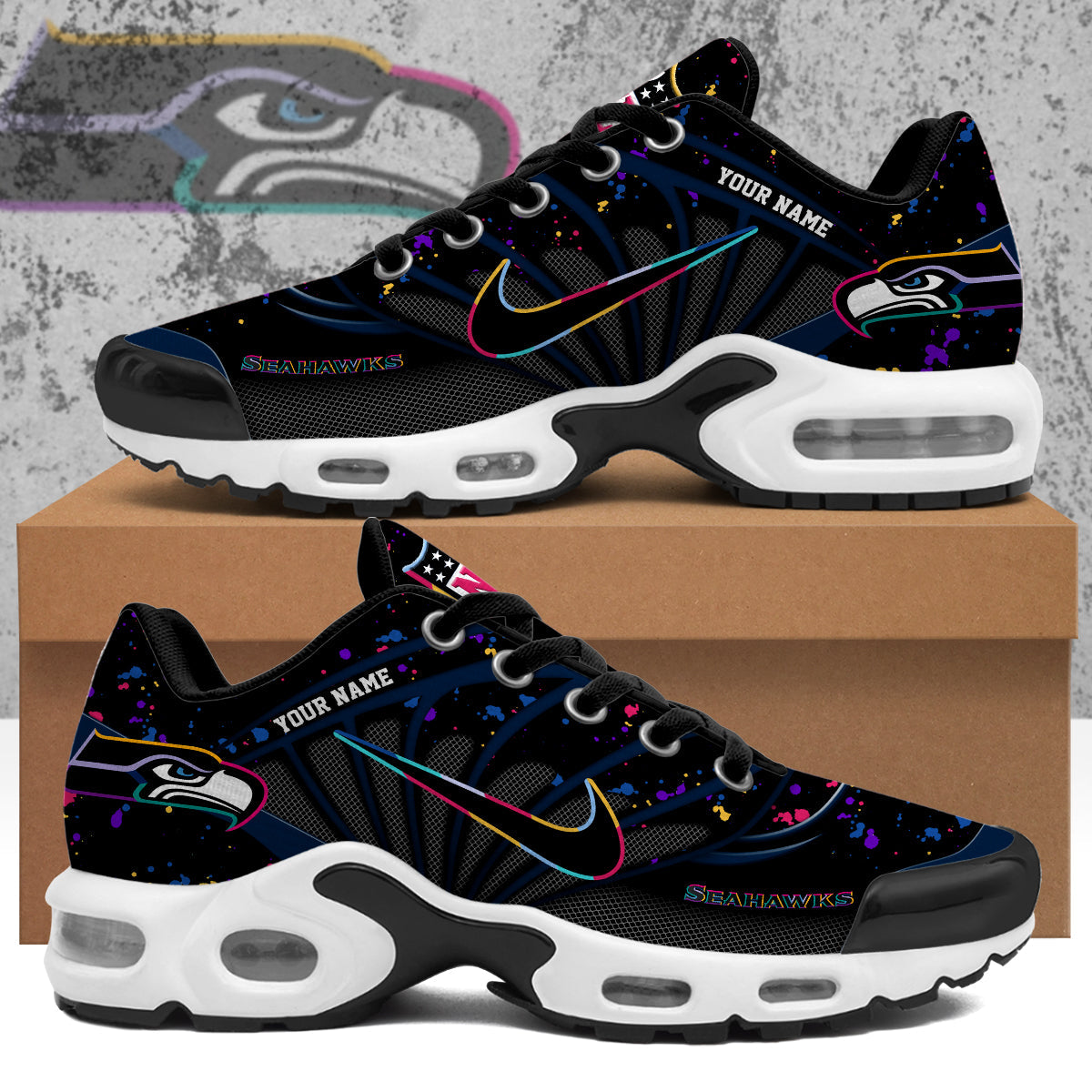 Seattle Seahawks 2025 Crucial Catch Air Max Shoes