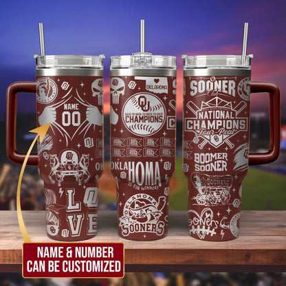 Sooners 2024 National Champions 40oz Tumbler - Gift For Fans 406VTTLTB029