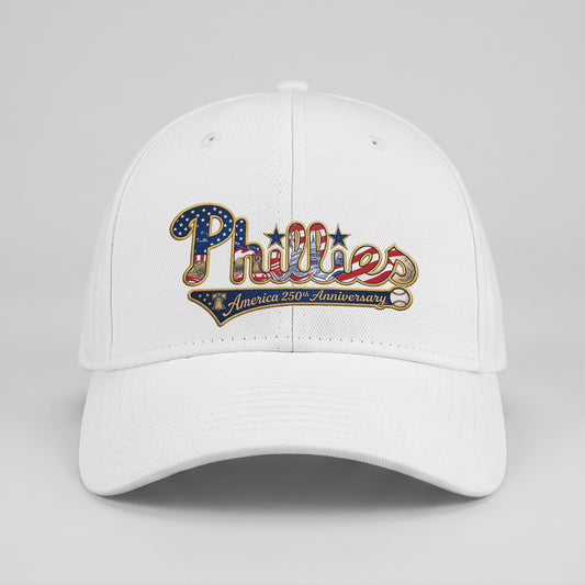 PHI 2026 Independence Day Custom Baseball Cap V2- Embroidered