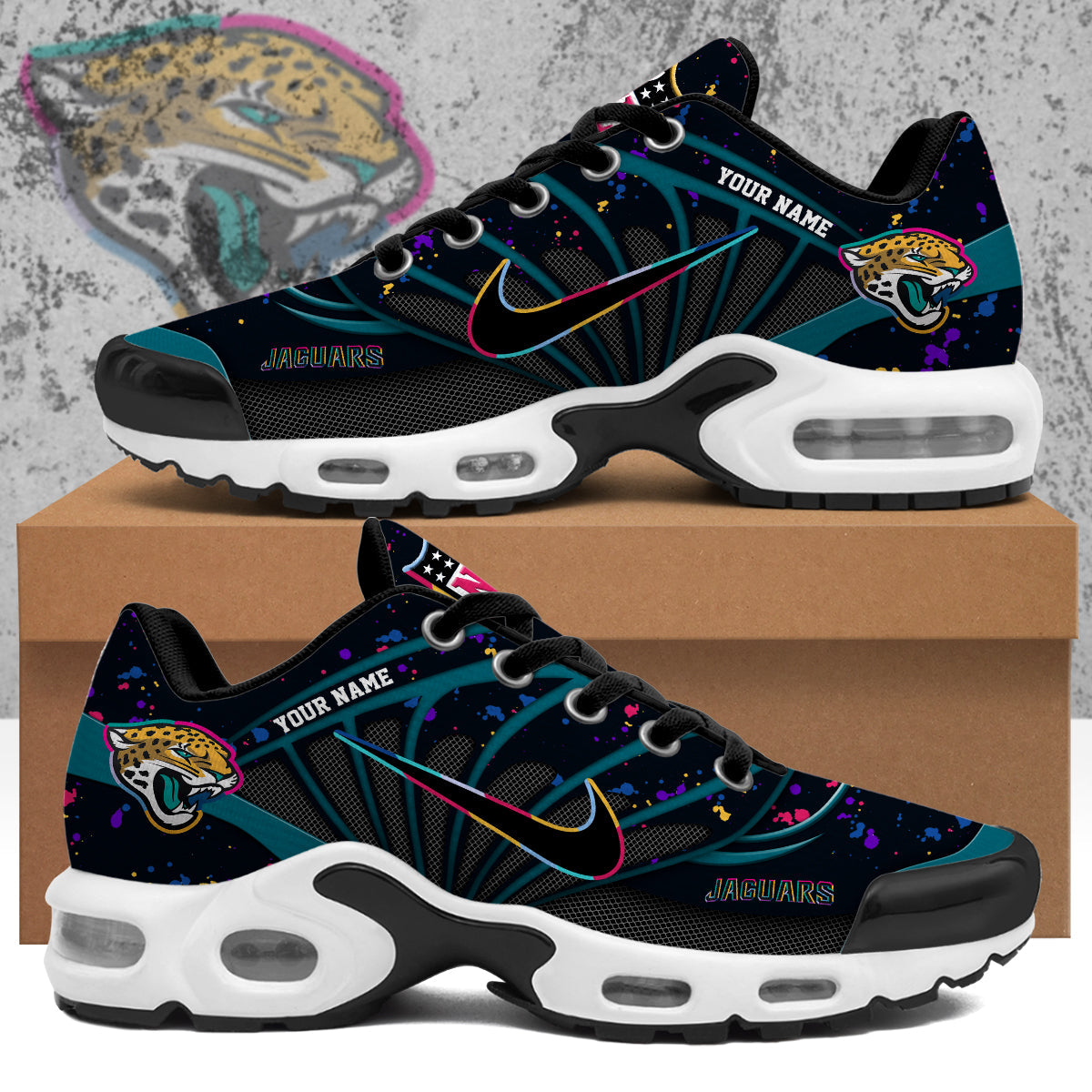 Jacksonville Jaguars 2025 Crucial Catch Air Max Shoes