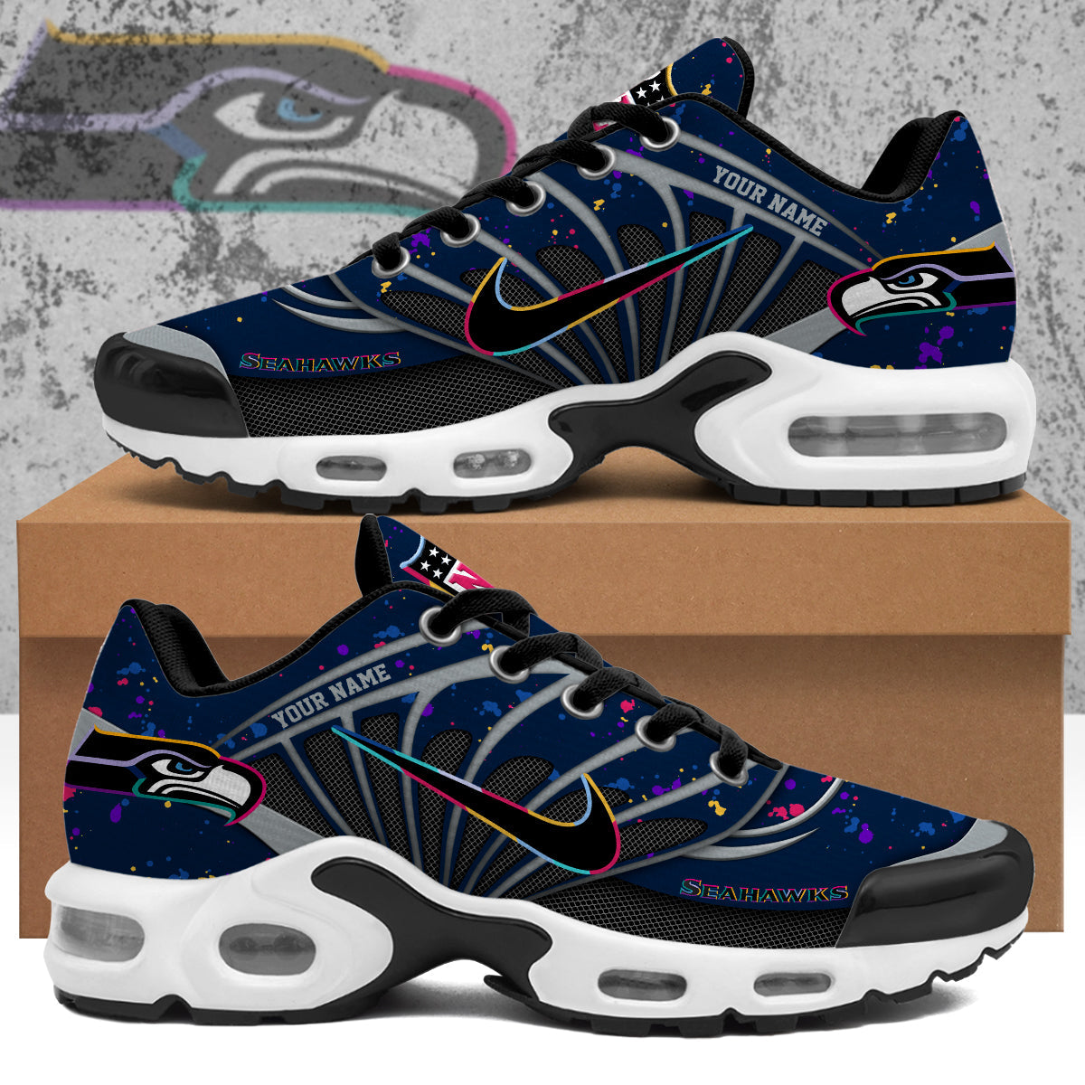 Seattle Seahawks 2025 Crucial Catch Air Max Shoes
