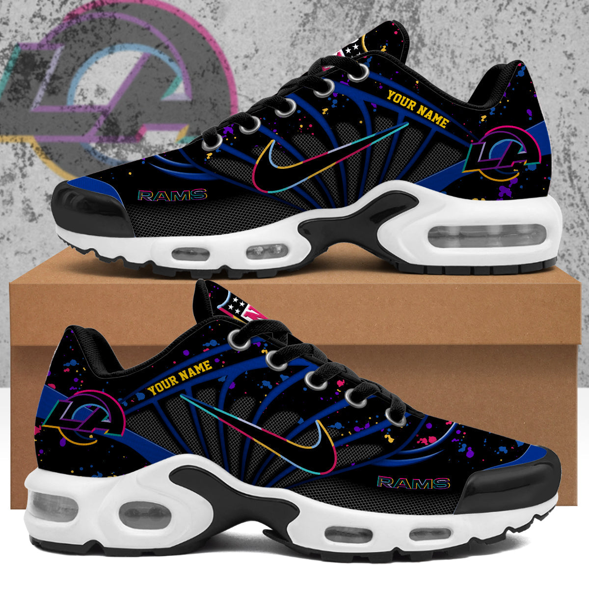 Los Angeles Rams 2025 Crucial Catch Air Max Shoes