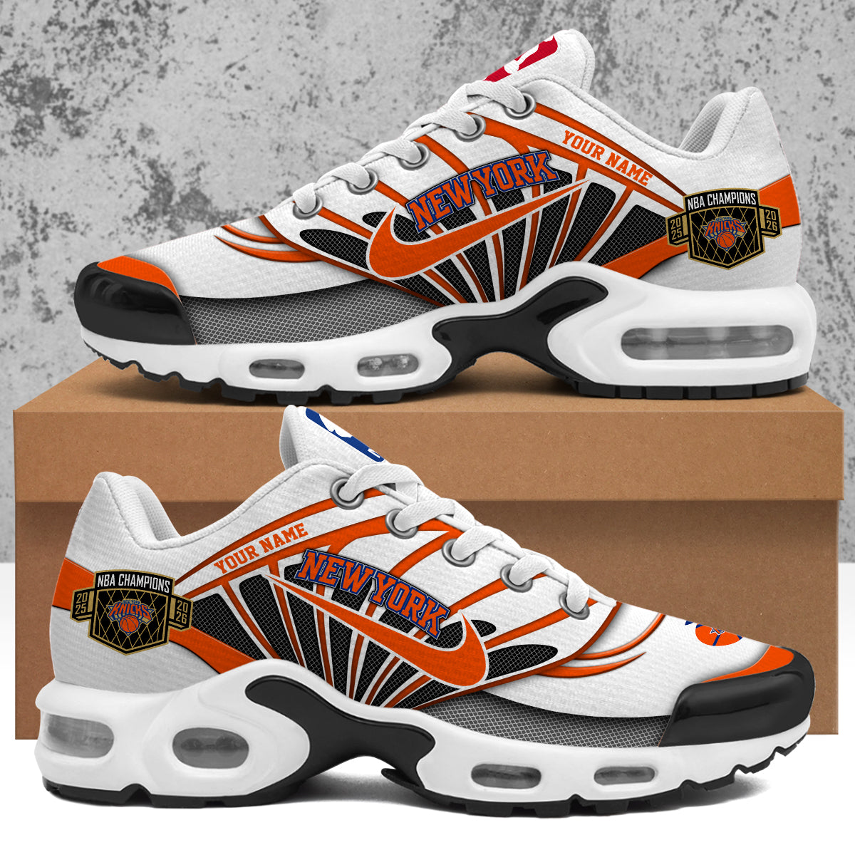 Personalized NYK 2026 Basketball Champions Air Max Shoes V3