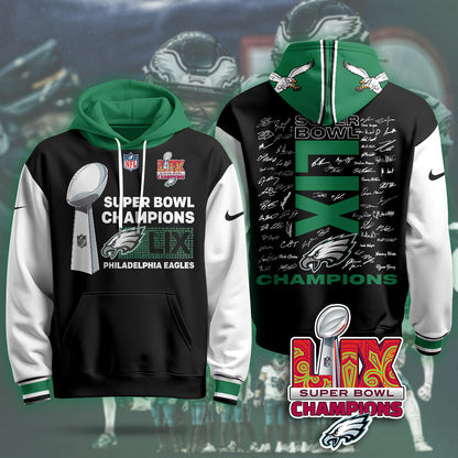 Philadelphia Eagles Super Bowl LIX Champions Hoodie